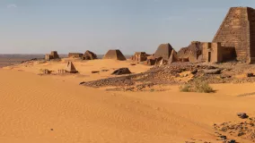 The pyramids of Meroe in Sudan