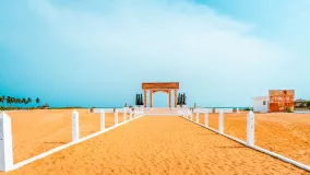 Benin sand and sky
