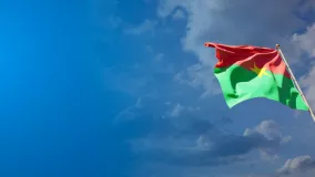 National State Flag of Burkina Faso