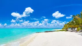 beautiful beach with-white sand