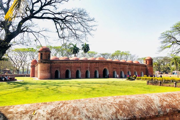 Sixty-dome mosque in Bagerhat, Bangladesh