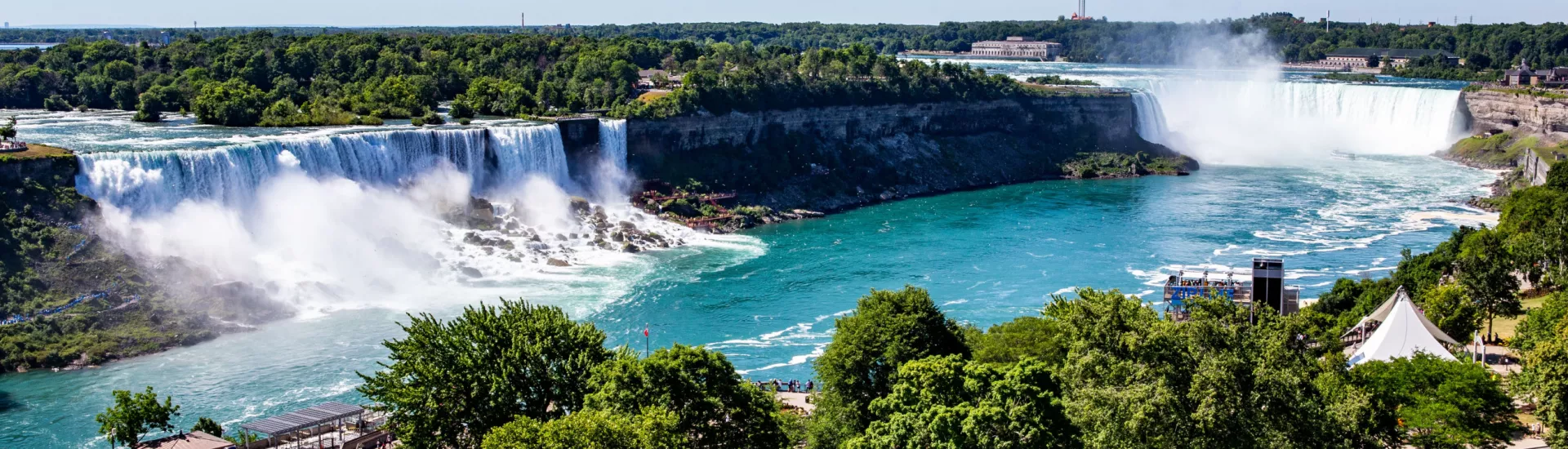 Niagara falls from Fallsview restaurant