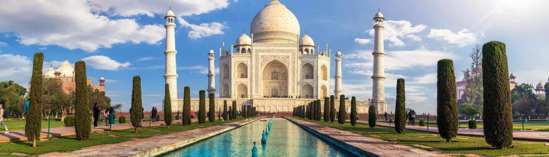 The iconic monument in India, known as the Taj Mahal