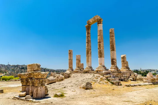 The Temple of Hercules in the Citadel of Amman, Jabal al-Qala