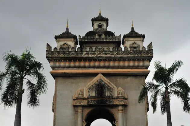 Patuxai, or Victory Gate in Vientiane