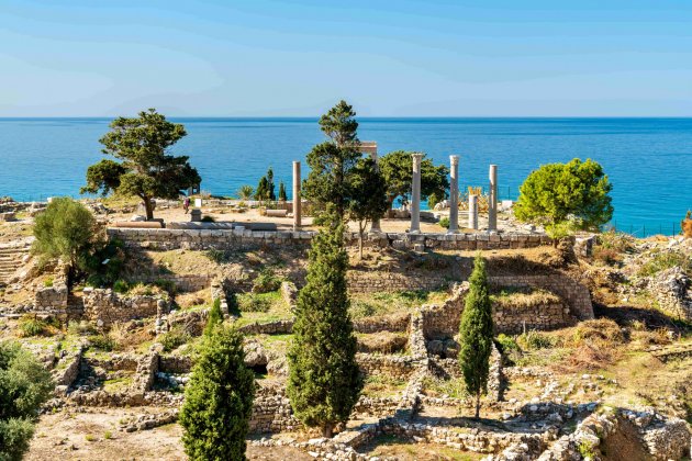 Die Ruinen von Byblos im Libanon