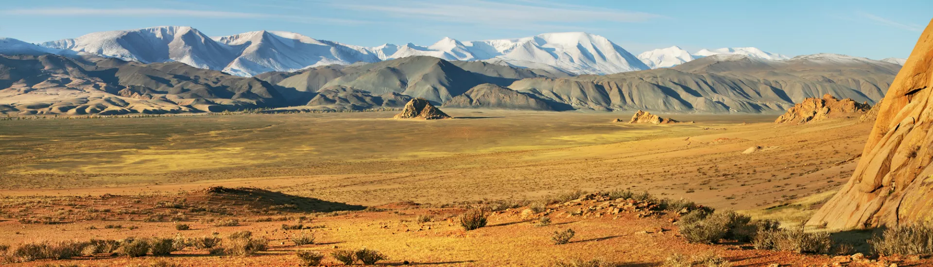 Typical landscapes of Mongolia