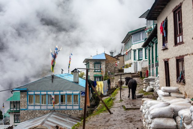 City of Namche Bazar, Himalayas, Nepal