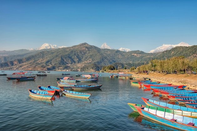 Himalaya-Landschaft von Pokhara aus