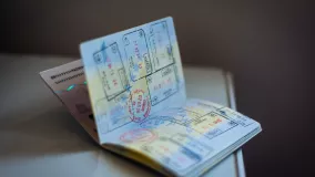 Passport with visas
