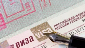 Visa to Russia in passport