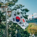 Korea-Flaggen