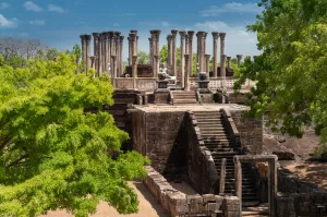 Ruins of the historic town of Polonnaruwa, Sri Lanka