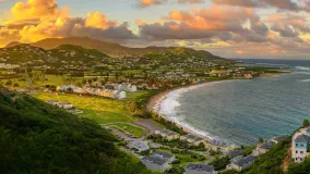 Panoramic view of St. Kitts.