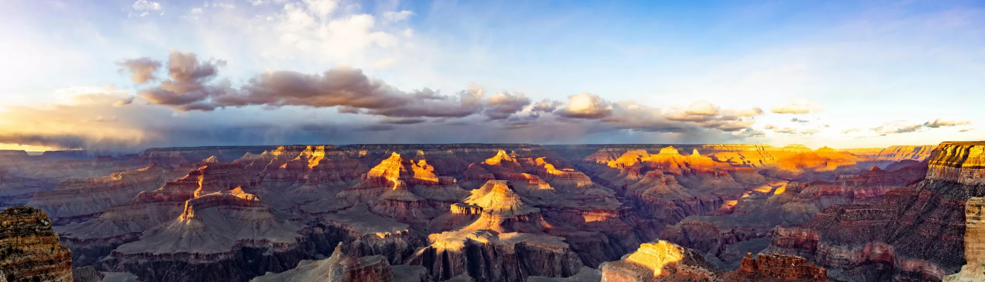 The Grand Canyon located at the South Rim in the United States