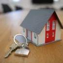 A model of a house with keys