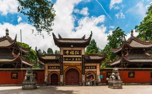 Temple, Stone carving, China