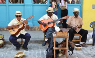 Cuban music band on the streets of Havana