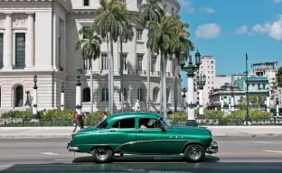 Retro car in Havana