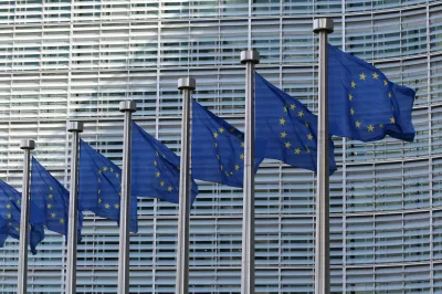 EU flags in Berlaymont