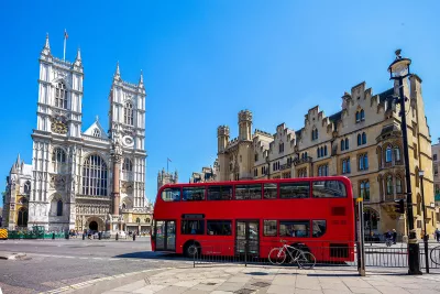 Blick auf die Straße von London, Großbritannien