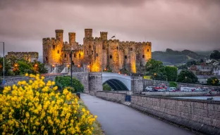 Conwy Castle in Wales, UK