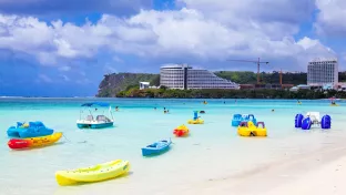 Beach vacations on the island of Guam, Mariana Islands