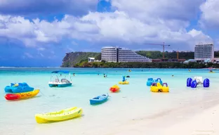 Beach vacations on the island of Guam, Mariana Islands