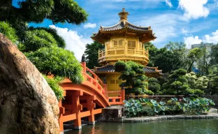 Golden Pavilion Temple, Nan Lian Garden, Hong Kong