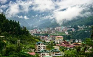 Cityscape of Thimphu, Bhutan
