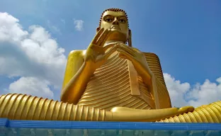 Dambulla Cave Buddhist Temple in Sri Lanka