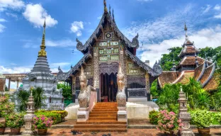 The city of Chiang Mai in northern Thailand