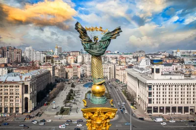 Independence Monument in Kiev, Ukraine