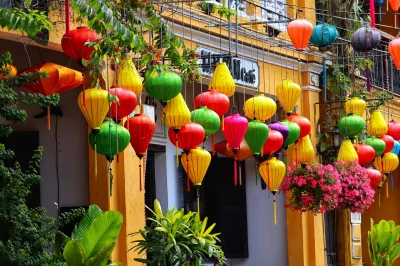 Lanterns on a street in Hoi An